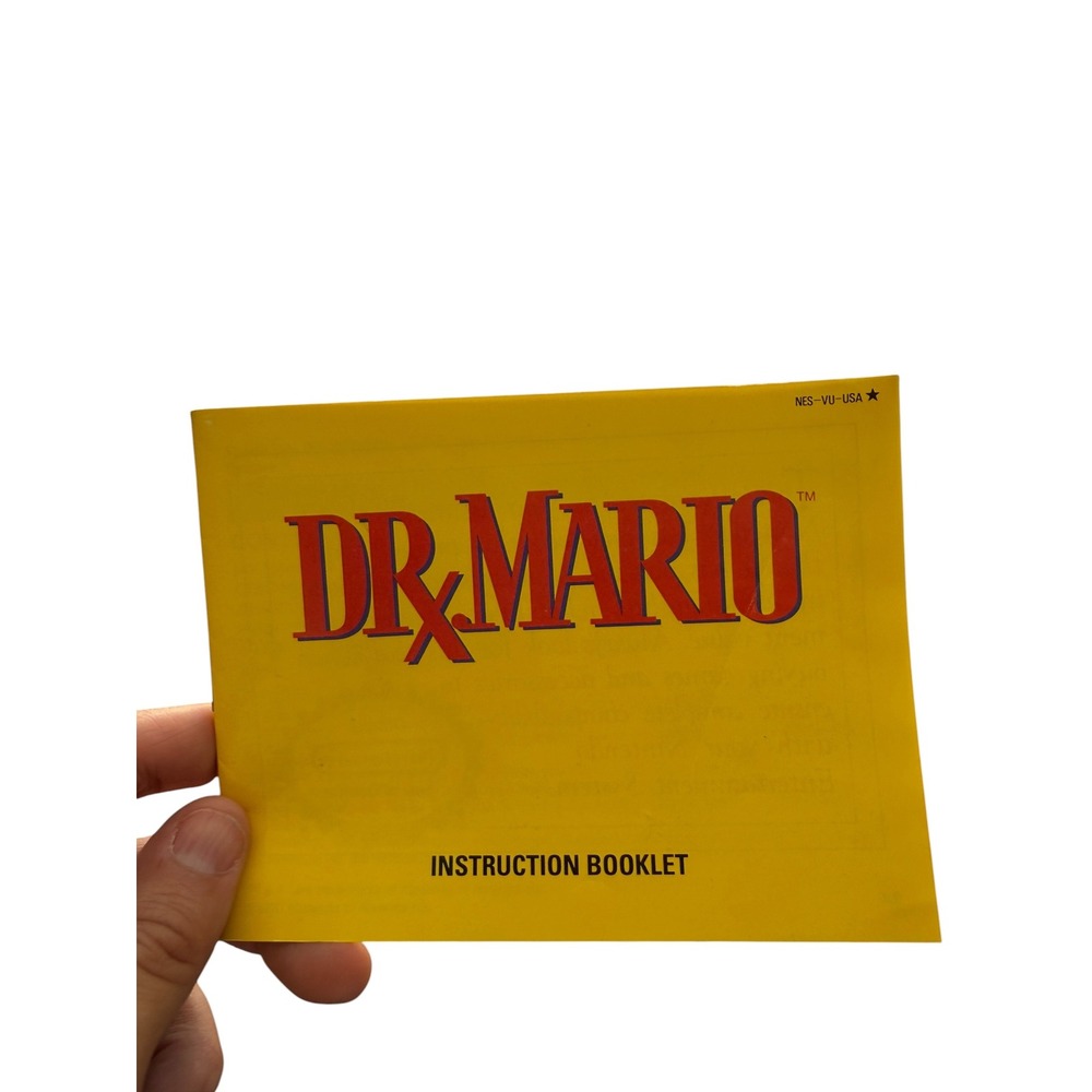 Nintendo NES Dr. Mario Instruction Booklet Manual NES-VU-USA Vintage Original
